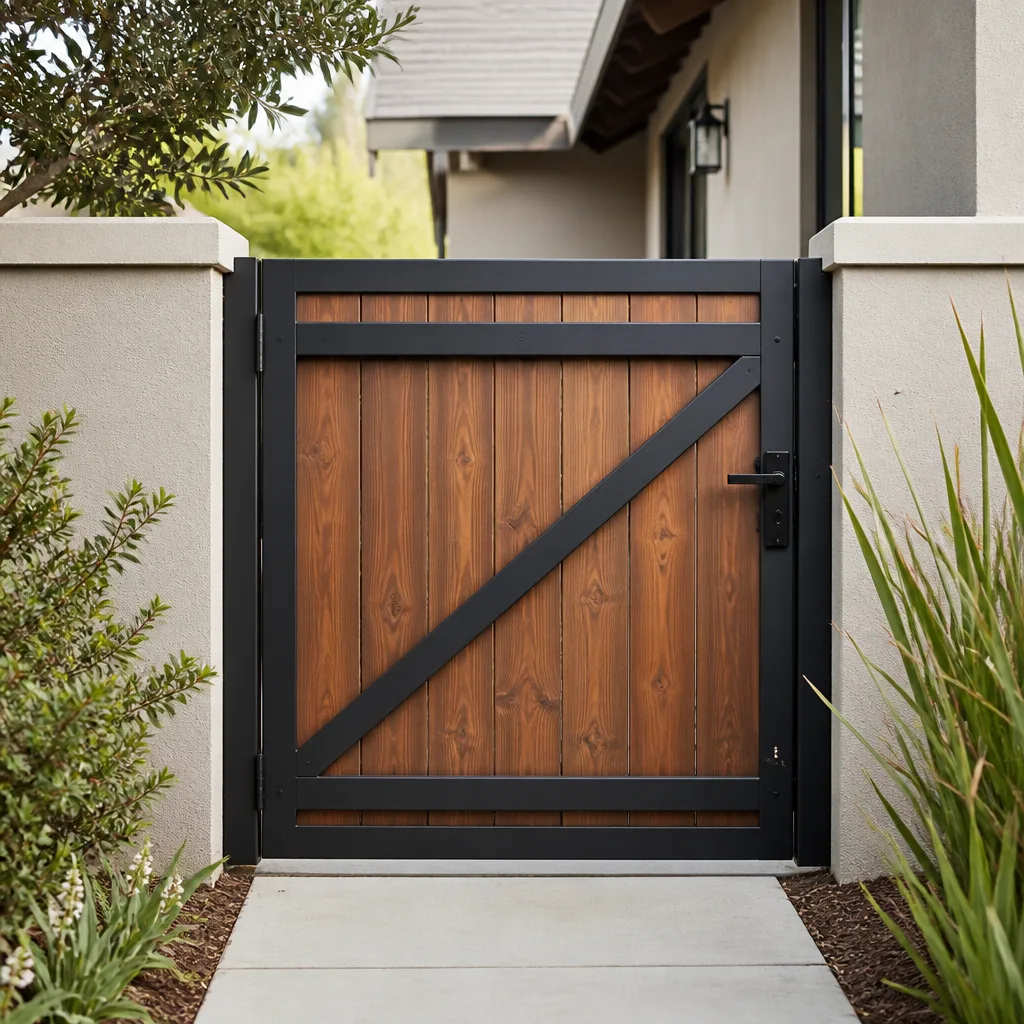 Wood & steel frame